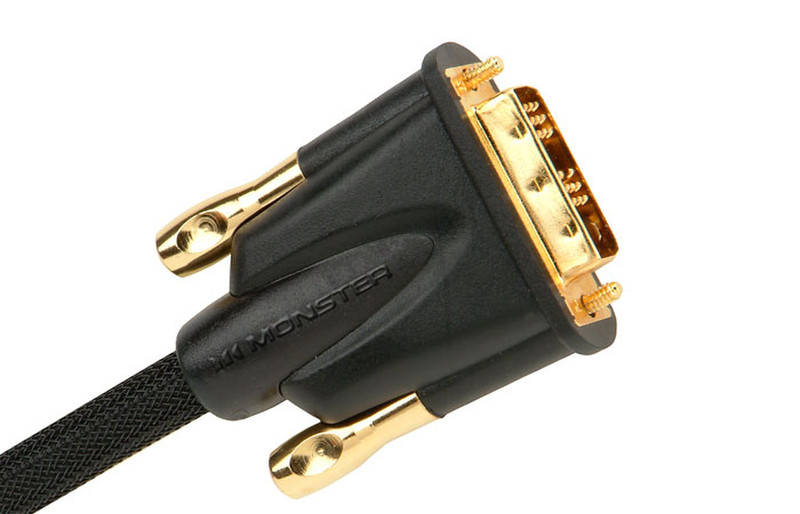 Monster Cable DVI400 Super-High Performance DVI-D Video Cable for HDTV 6.1m No Frills 6.1m Schwarz DVI-Kabel