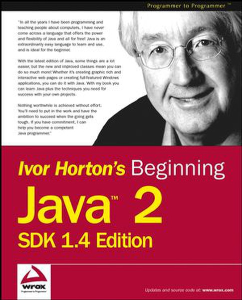 Wiley Beginning Java 2, SDK 1.4 Edition 1200pages software manual