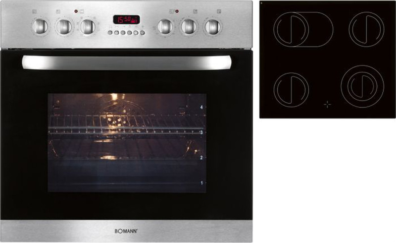 Bomann EHBC 543 IX Ceramic Electric oven cooking appliances set