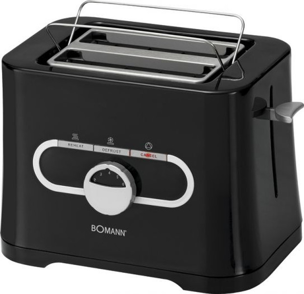 Bomann TA 1533 CB 2slice(s) 870W Black