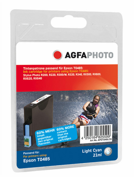 AgfaPhoto APET048LCD Светло-бирюзовый струйный картридж