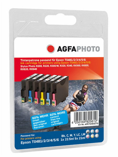 AgfaPhoto APET048SETD Black,Cyan,Light cyan,Light magenta,Magenta,Yellow ink cartridge