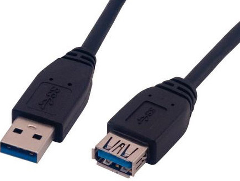 MCL USB 3.0, M/FM, 1.8m 1.8м USB A USB B Черный кабель USB
