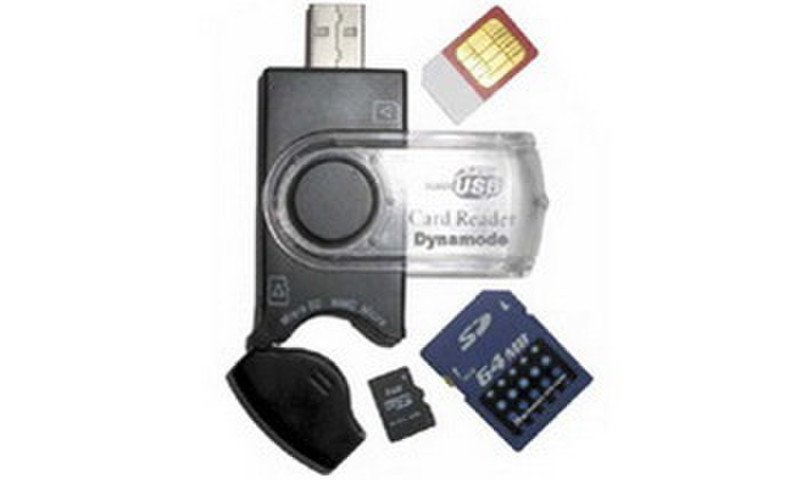 Dynamode USB-CR-31 USB 2.0 Черный устройство для чтения карт флэш-памяти