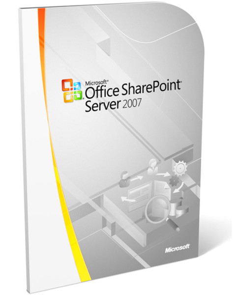 Microsoft Office SharePoint Server 2007 f/ Srch std 32-bit, Disk-kit, MVL, CD, BRA Microsoft Volume License (MVL) Portuguese