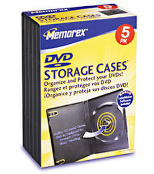Memorex DVD Movie and Game Storage Cases Black