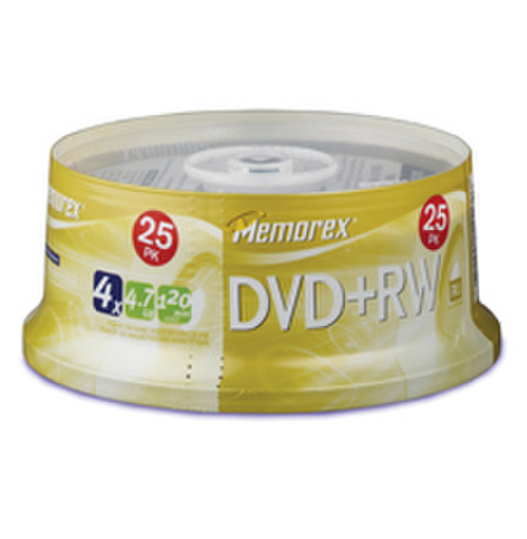 Memorex 4X DVD+RW 4.7GB DVD+RW 25pc(s)