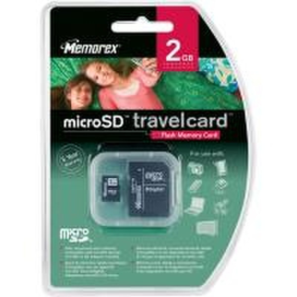 Memorex Micro Secure Digital TravelCard 2048 MB 2GB MicroSD memory card