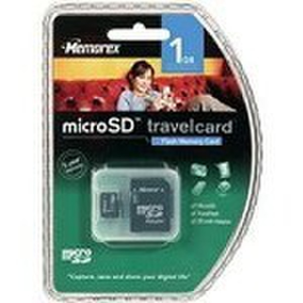 Memorex Micro Secure Digital TravelCard 1024 MB 1GB MicroSD Speicherkarte