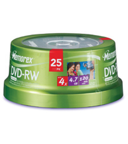 Memorex 4X DVD-RW 4.7GB DVD-RW 25Stück(e)