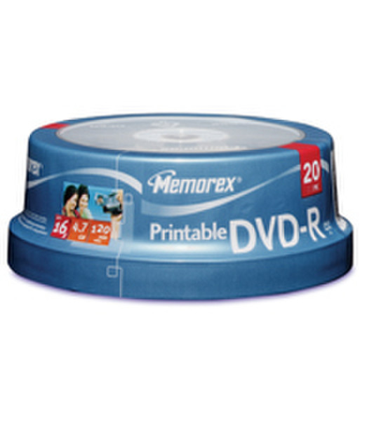 Memorex Printable DVD-R 4.7GB DVD-R 20Stück(e)