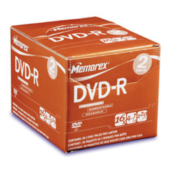 Memorex 16x DVD-R 4.7GB 4.7GB DVD-R 2pc(s)