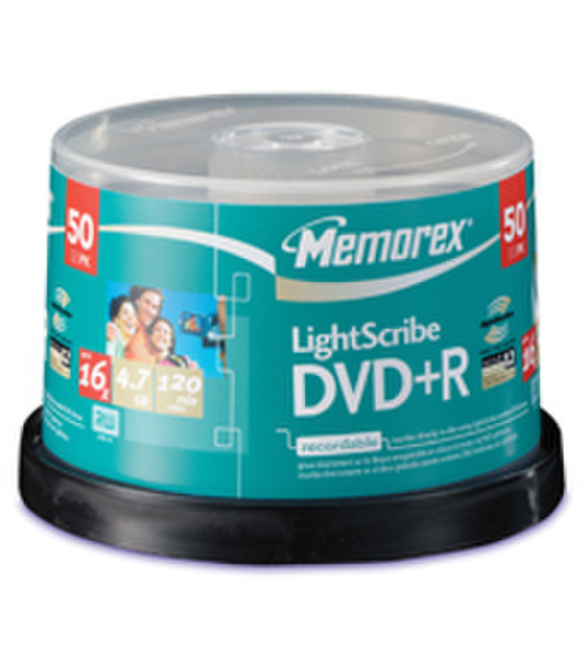 Memorex DVD+R LightScribe 4.7ГБ DVD+R 50шт