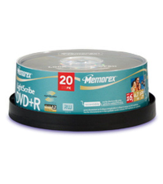 Memorex DVD+R LightScribe 4.7GB DVD+R 20pc(s)