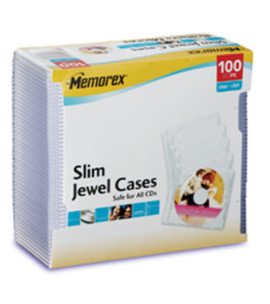 Memorex Slim CD Jewel Cases Transparent