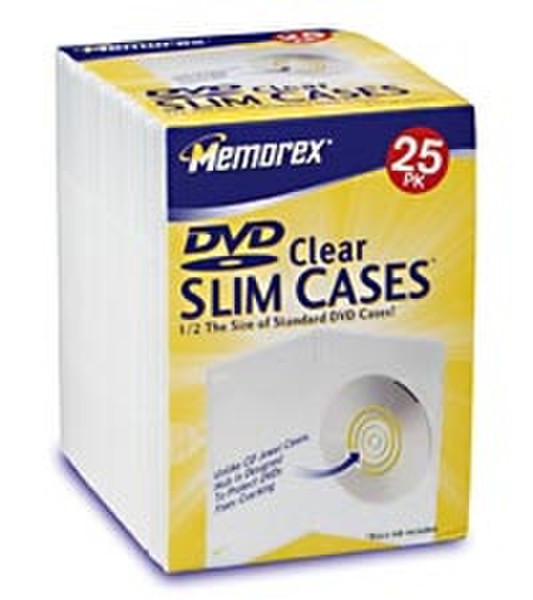 Memorex Slim DVD Storage Case Прозрачный