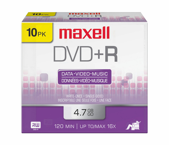 Maxell 639005 4.7GB DVD+R 10Stück(e) DVD-Rohling