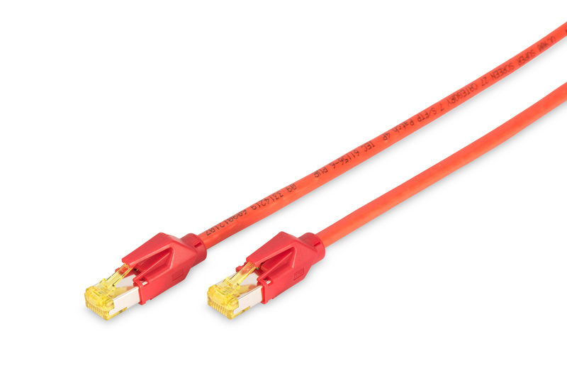 Yellow MCL 1m Cat6A F/UTP LSZH Patch Cable 