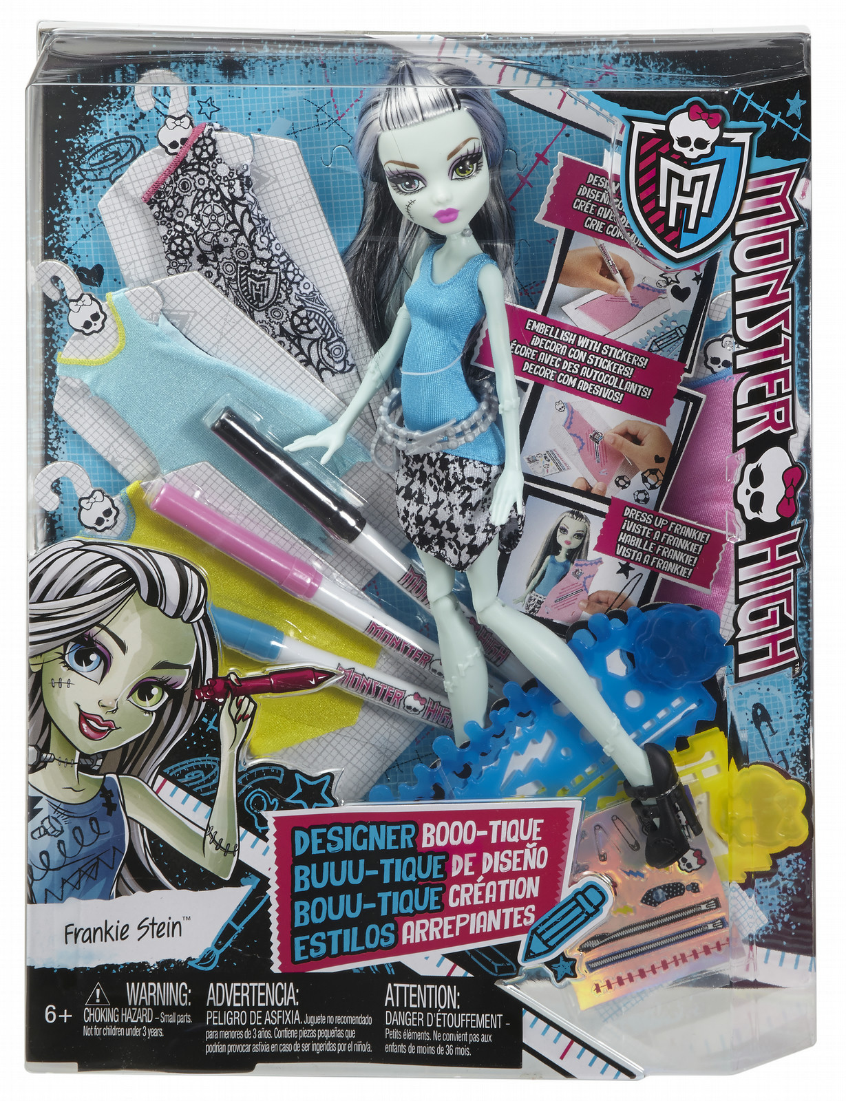 Кукла Monster High дизайнер Фрэнки Штейн, 27 см, dnm27