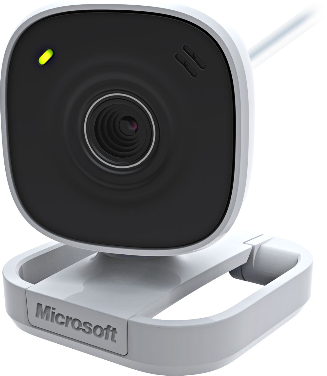 Microsoft lifecam white on red