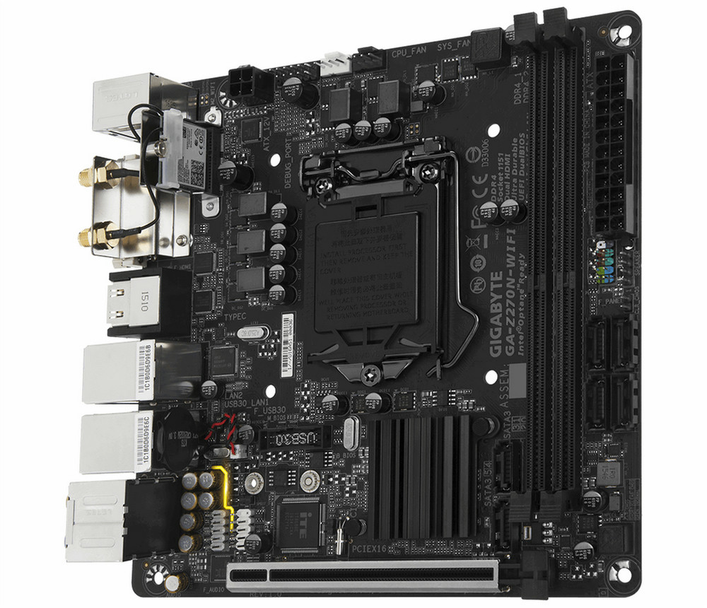Gigabyte LGA1151 Intel H170 Mini-ITX DDR4 Motherboard GA-H170N-WIFI