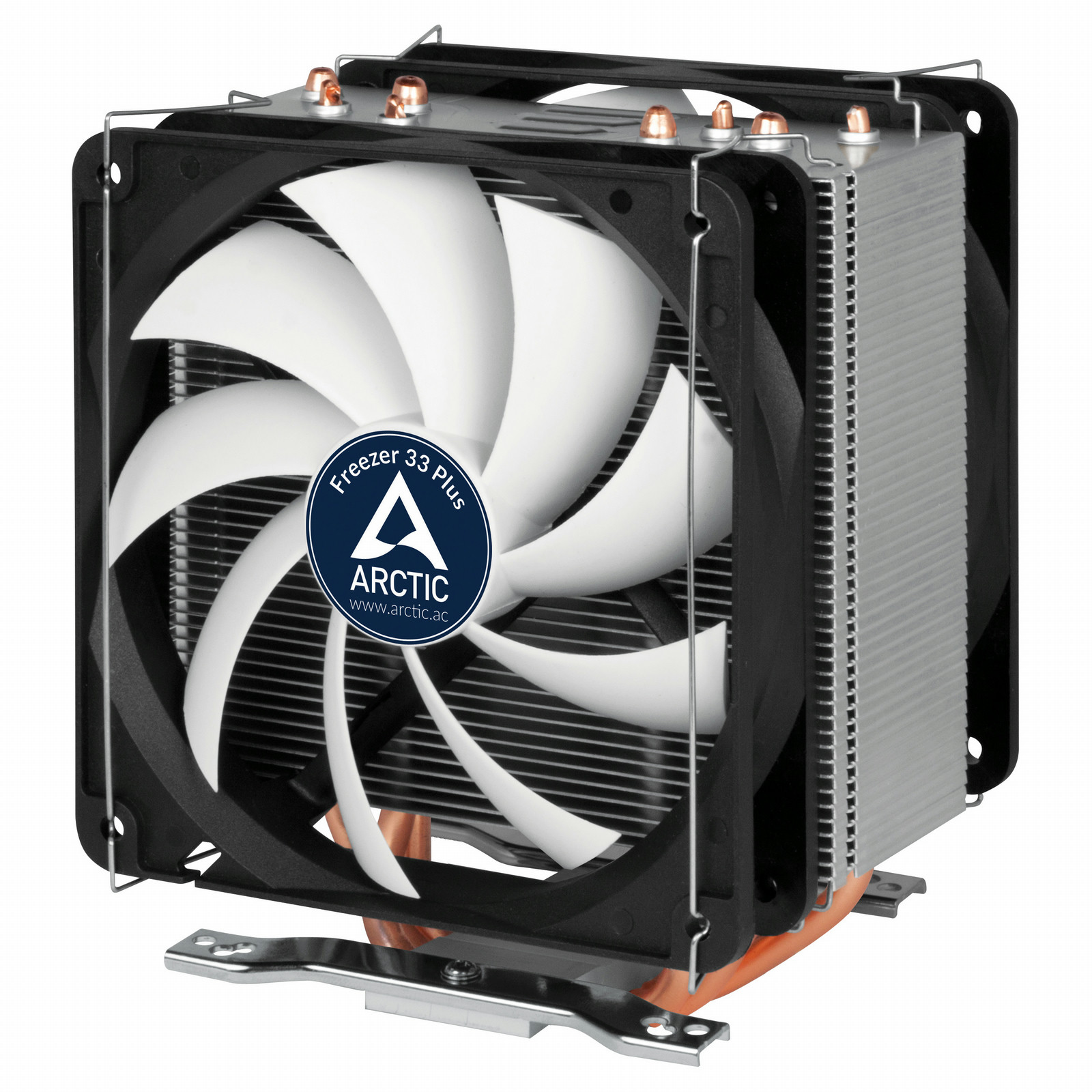 Kompatibel zu AMD AM4 und Intel 115x CPUs Kompakter semi-passiver Tower CPU-Kühler Empfohlen bis zu 130 W TDP ARCTIC Freezer 12 92 mm PWM Fan