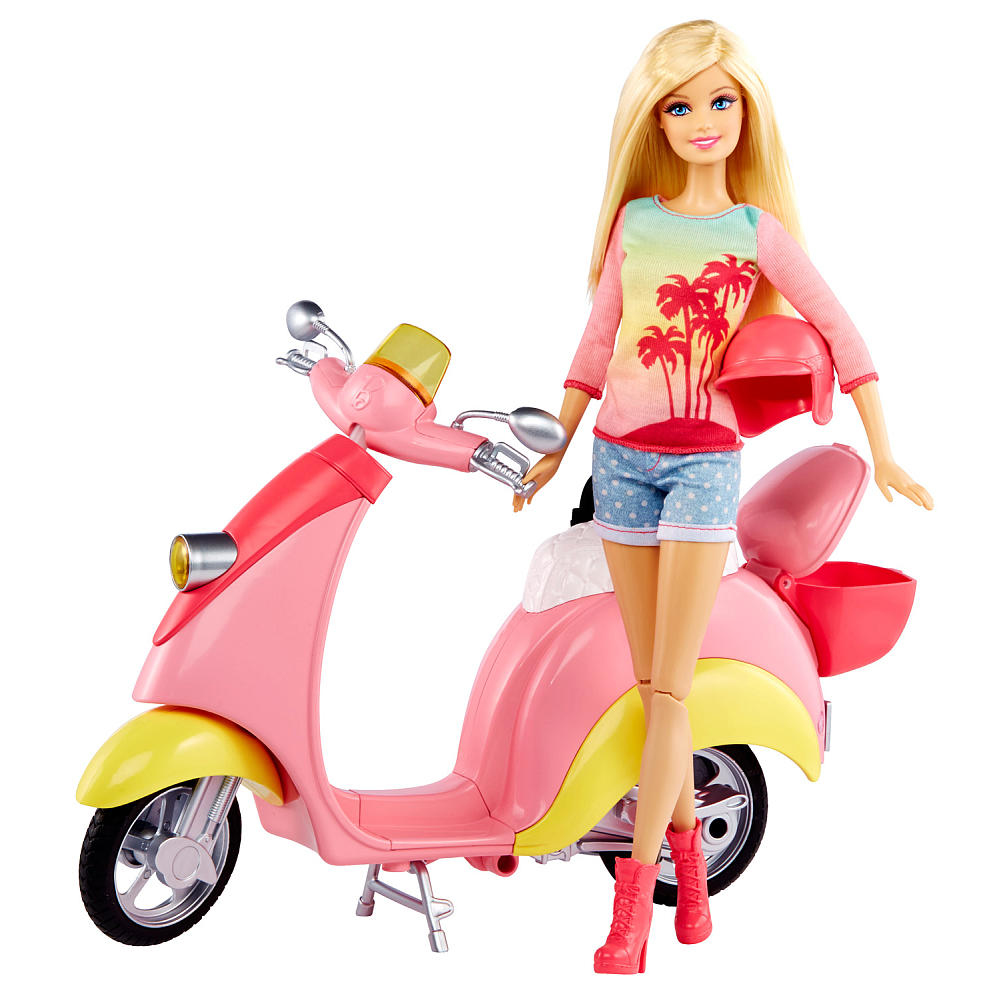 barbie vespa scooter