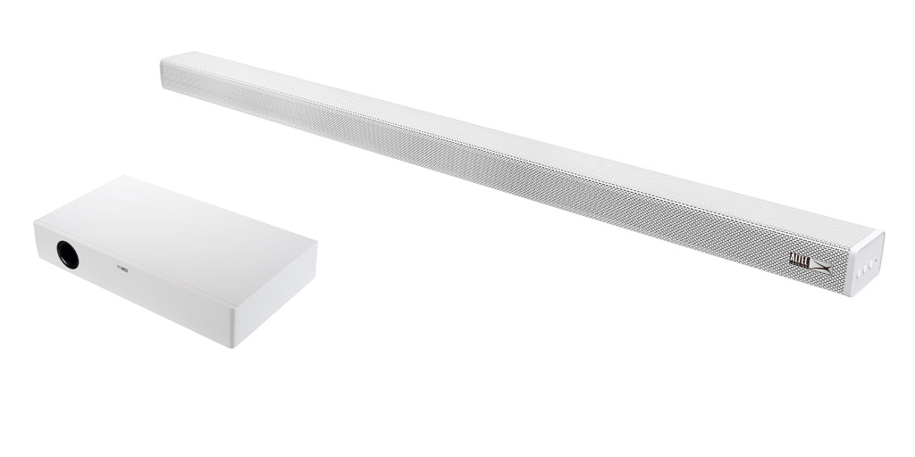 white soundbar