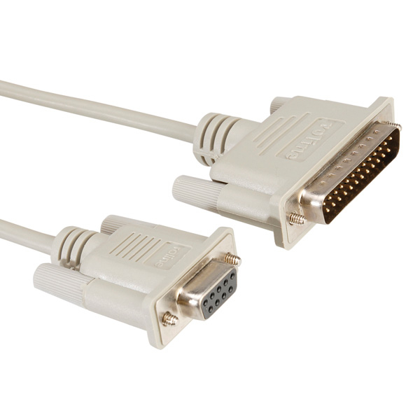 Microconnect DB-9/DB-25 M/F 3m 3m DB9 DB25 Grey serial cable 